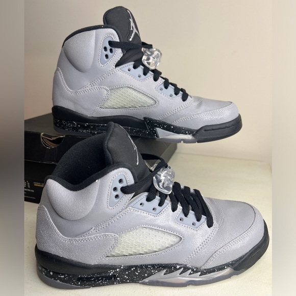 Nike Air Jordan 5 Retro GS 'Wolf Grey' 2016 Size 7Y - Picture 1 of 8
